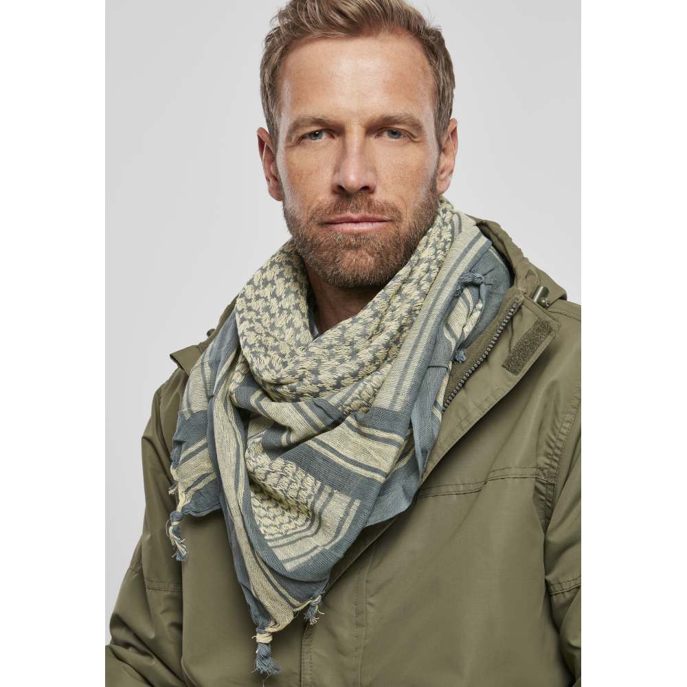 Brandit - Shemag Scarf petrol/khaki one size Scarf - One size - Blue/Green